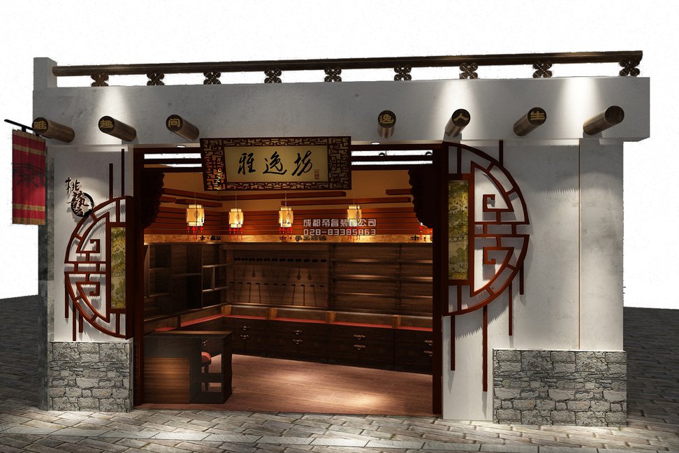 成都古玩店鋪門頭怎樣裝修設(shè)計(jì)才好？